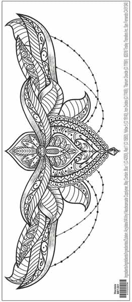 Tinsley Transfers Beauty Bone Mandala FX Tattoo