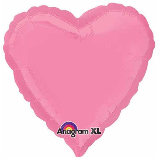 "Vibrant 18" Bubble Gum Heart Balloon Package"