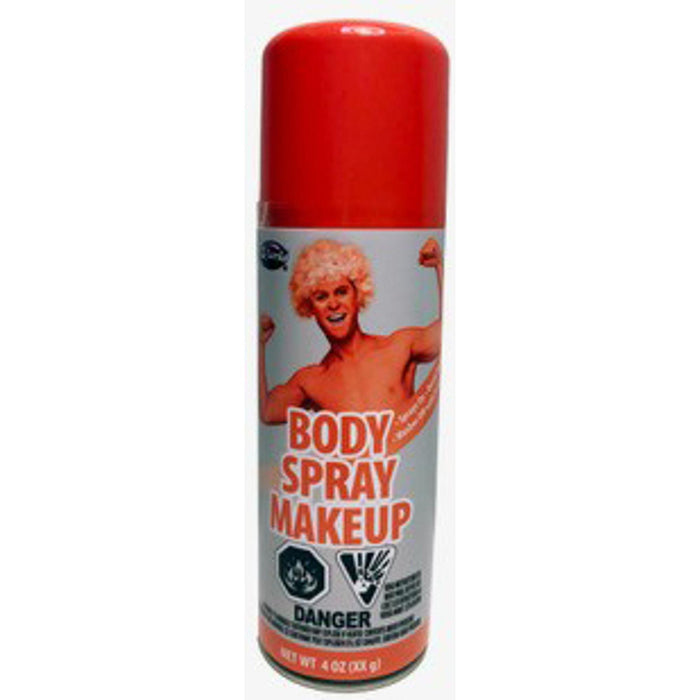 "Vibrant Orange Spray On Body Paint"