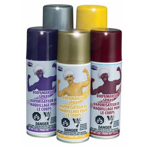 "Vibrant Purple Spray On Body Paint"