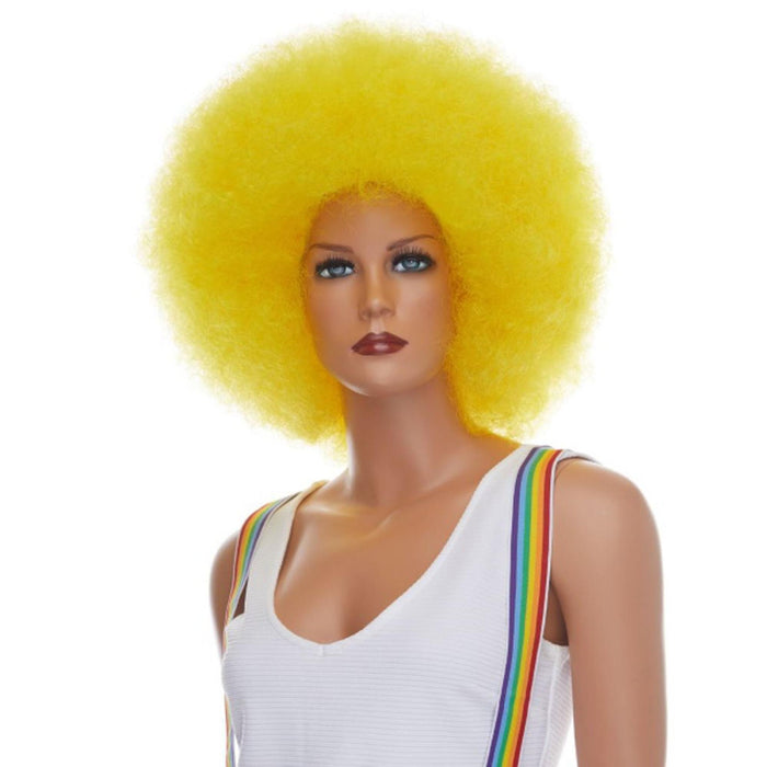 "Vibrant Yellow Clown Wig By Wb"