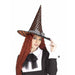 "Vintage Witch Hat With Orange Dots"