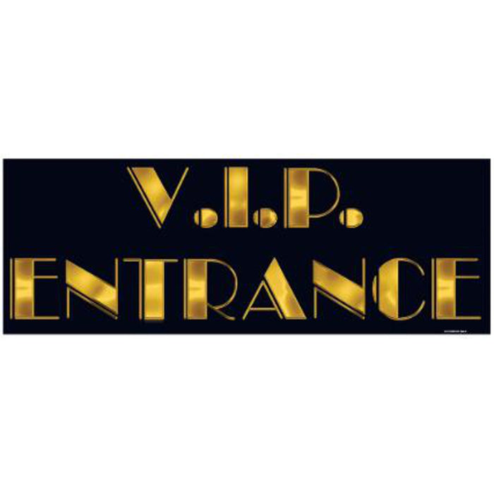 "Vip Entrance Sign - 8"X22""