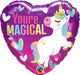 Magical Unicorn 18-Inch Heart Foil Balloon