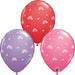 Boho Rainbows & Hearts 11-Inch Latex Balloons, 50 Count