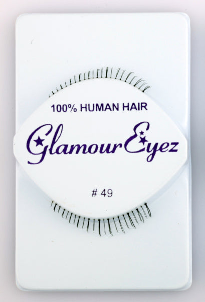 Glamour Eyez Black False Eyelashes, Regular #49