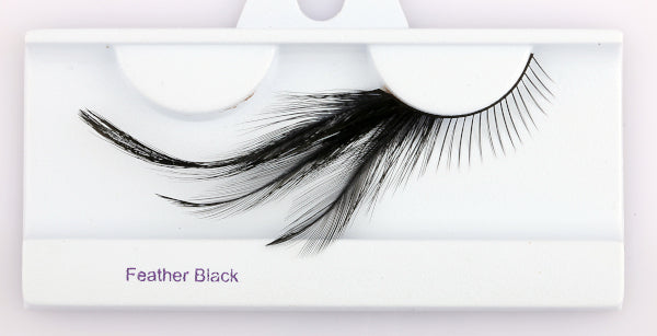 Glamour Eyez Black Feather False Eyelashes