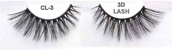 3D Faux Mink Black Eyelashes, Style CL 3