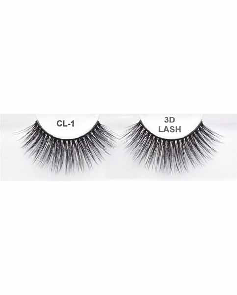 Black 3D Faux Mink Eyelashes, Style CL #1