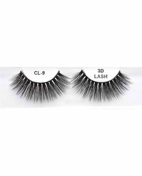 Black 3D Faux Mink Eyelashes, Style CL #9