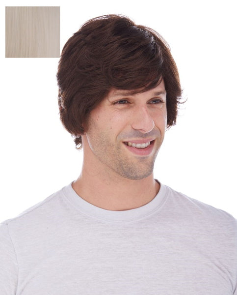 Short Bleach Blonde Unisex Costume Wig