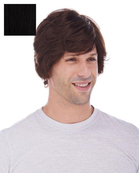 Short Black Unisex Costume Wig