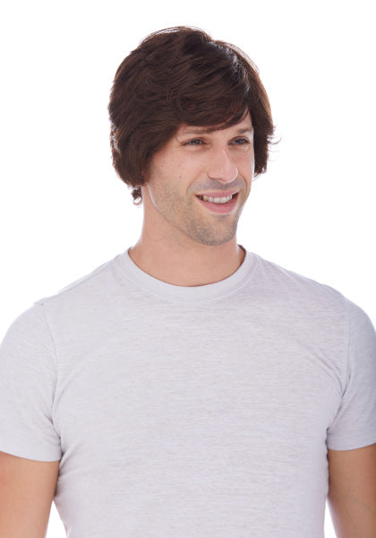 Short Unisex Wig in Medium Brown #6