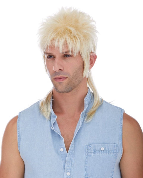 Blonde Mullet Costume Wig
