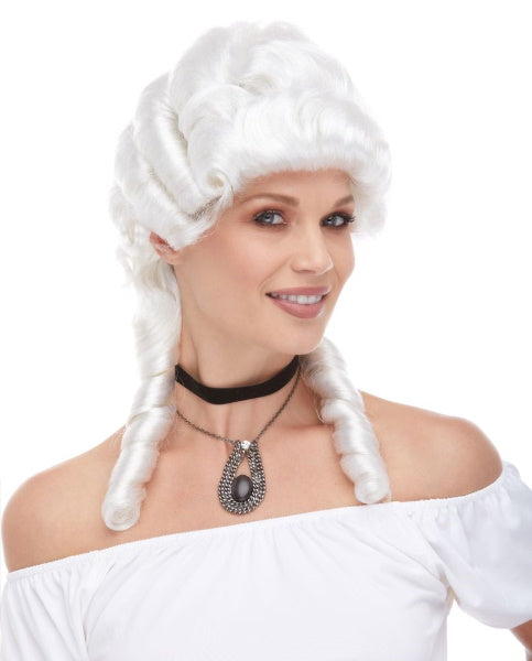 Women's White Renaissance Costume Wig