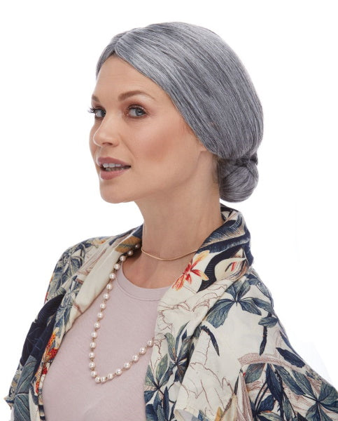 Grey Old Lady Costume Wig