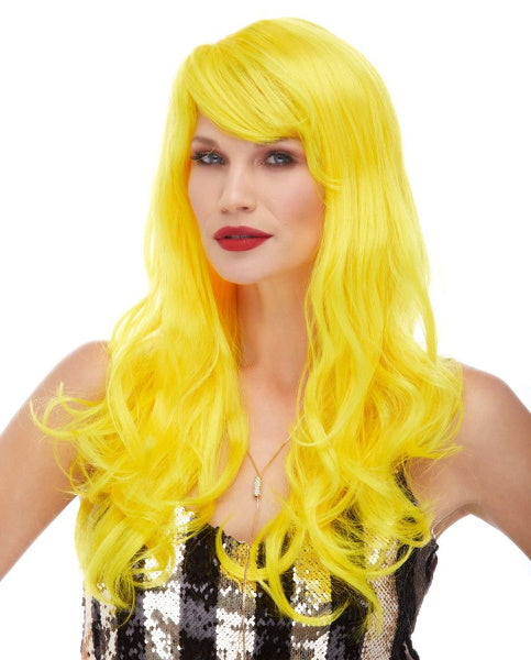 Yellow Burlesque Costume Wig