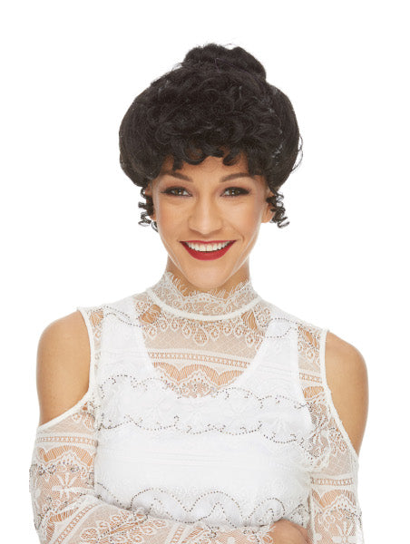 Black Gibson Girl Costume Wig