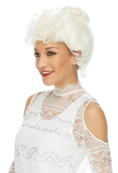 White Gibson Girl Costume Wig