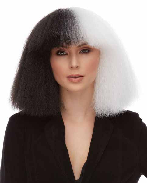 Pop Muse Black & White Costume Wig
