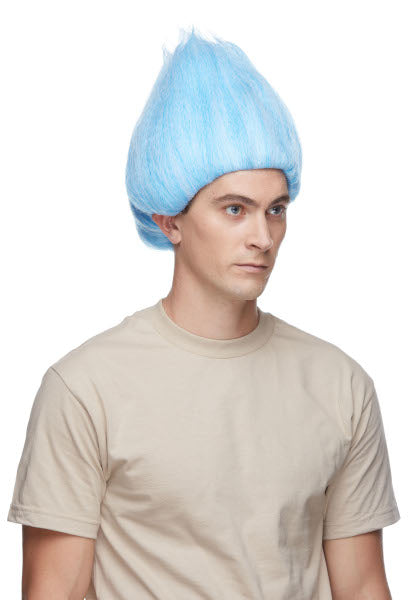 Deluxe Troll Wig in White and Blue