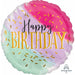 Water Color Happy Birthday 18″ Balloon (5/Pk)