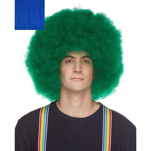 "Wb Color Afro Wig - Dark Blue Sepia"