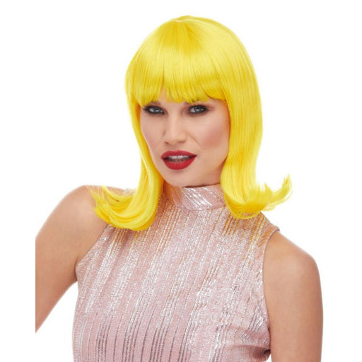 "Wb Peggy Sue Yellow Wig - Retro Vibe Guaranteed!"