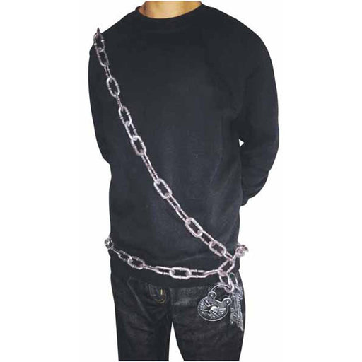 "Wearable Chains Cros S: Cross Shoulder Chain With Lock And Key"