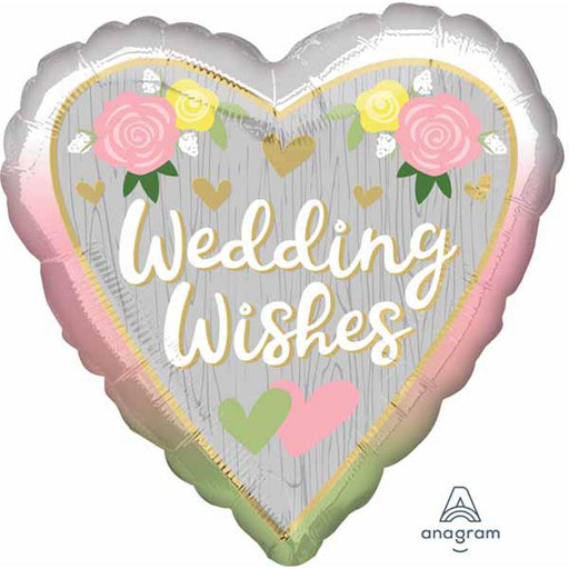 "Wedding Wishes Ombre Heart Balloon Set (40 Pack)"