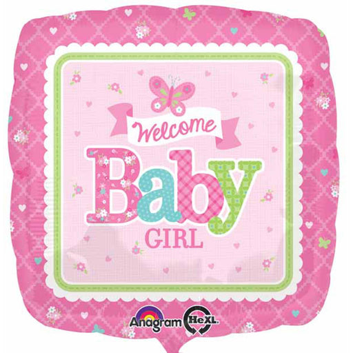 "Welcome Little One Girl Pink Plush Toy"