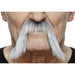 White/Grey Moustache - Artificial Facial Hair