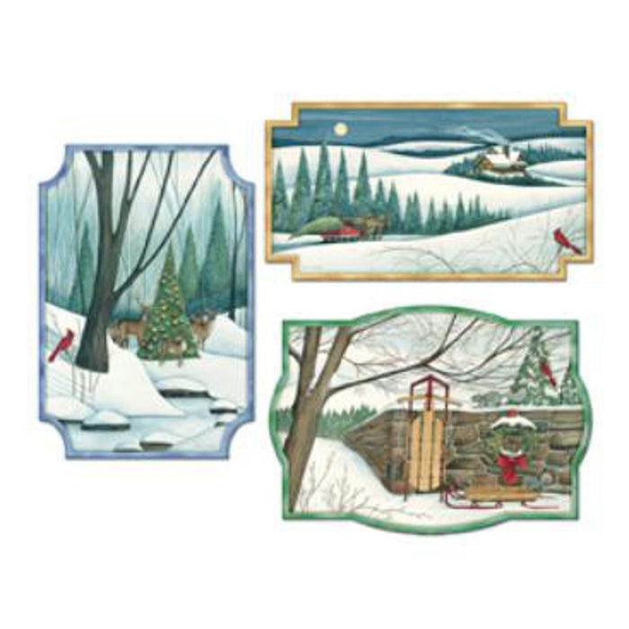 White Christmas Cutouts (9/Pk)