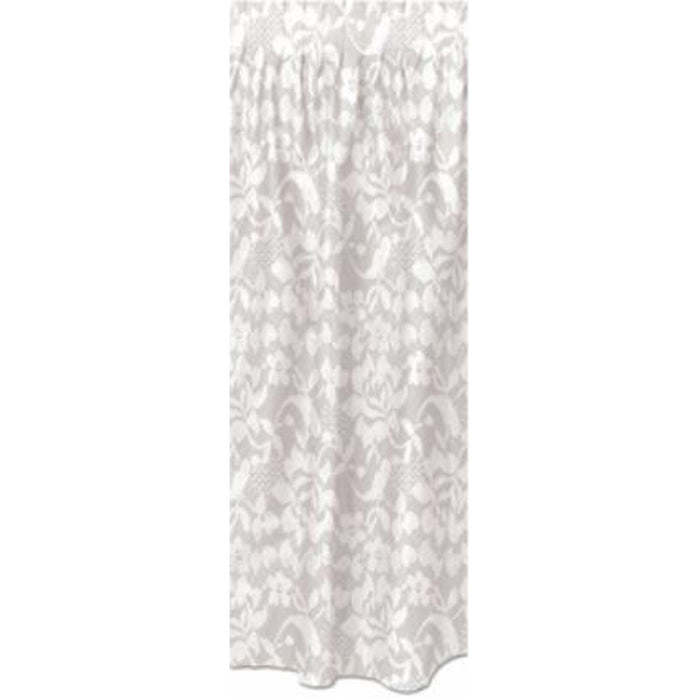 "White Lace Plastic Table Skirt"