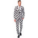 "X-Large Checked Black White Suitmeister"