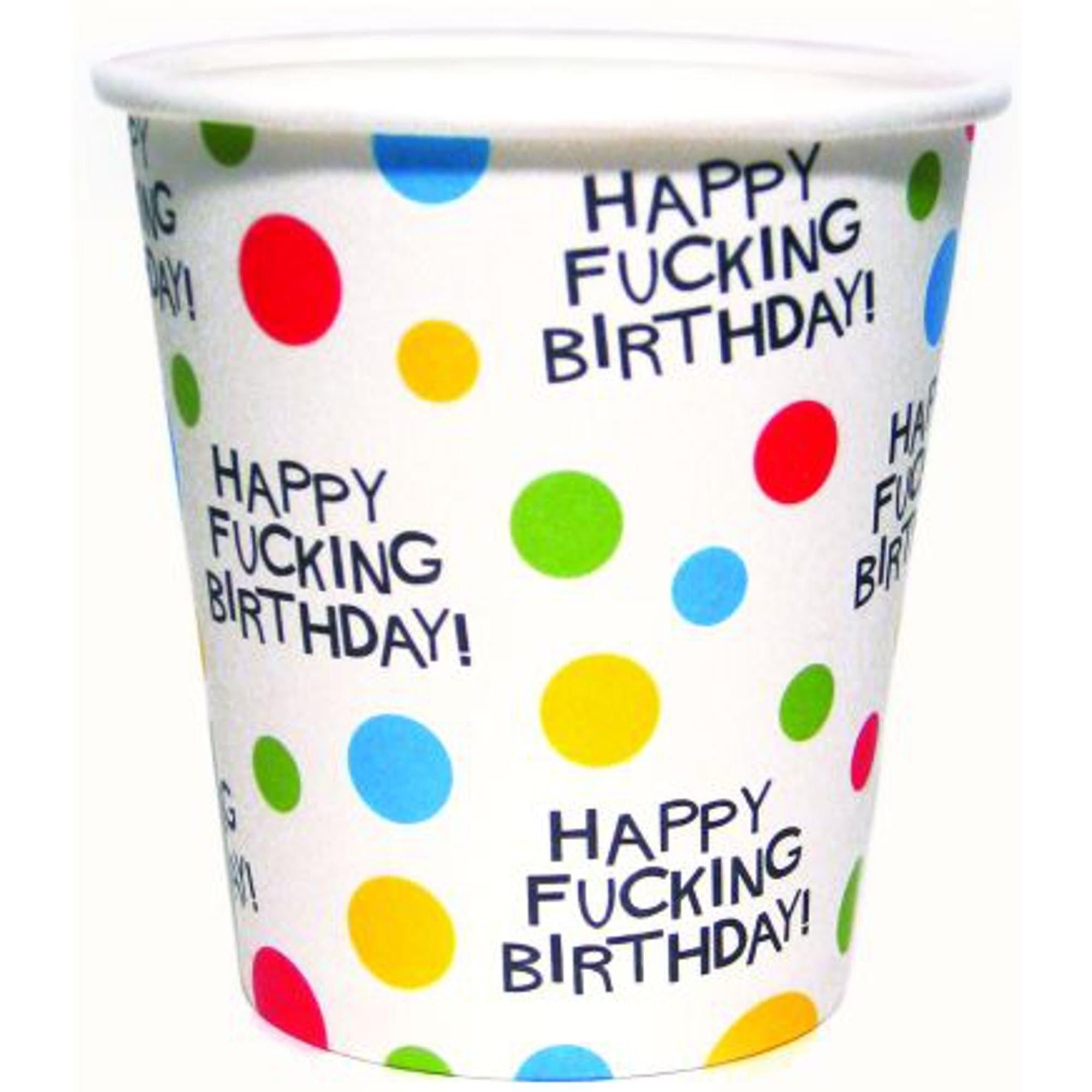 HAPPY BIRTHDAY PARTY CUPS