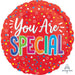 "You Are Special" Red Balloon Package - 18" Round Helium Balloon With 40 Ft Ribbon