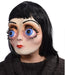Big Eyes Latex Doll Character Mask with Black Wig