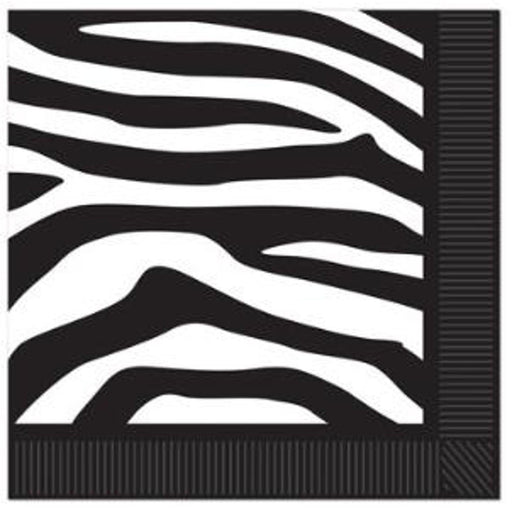 Zebra Print Napkins 16/Pkg 2Ply