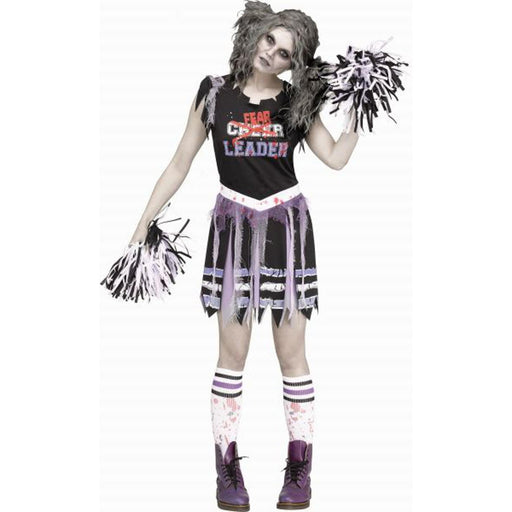 Zombie Fearleader Costume For Women - Size 8-10 (1/Pk)
