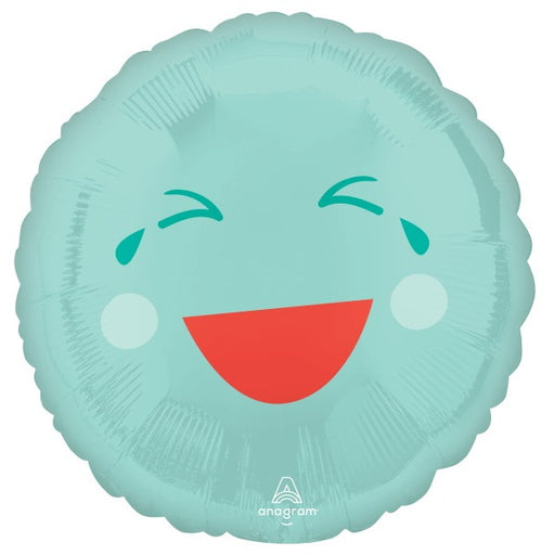 Green Smiles 18-Inch Round Foil Balloon