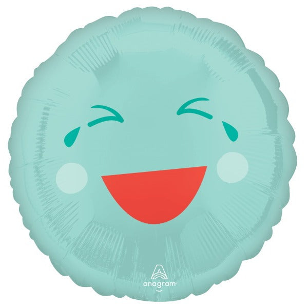 Green Smiles 18-Inch Round Foil Balloon