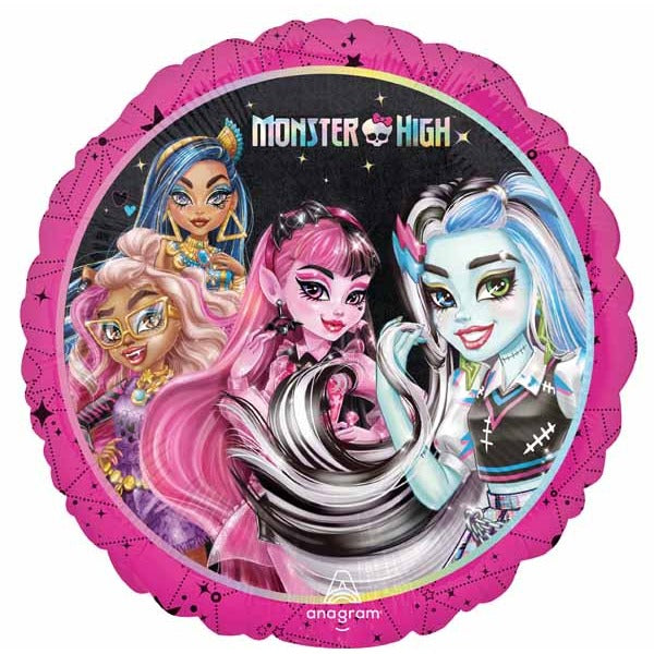 Monster High 18-Inch Round Foil Balloon