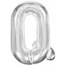 34" Silver Letter Q Foil Balloon