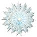 17-Inch Dip-Dyed Snowflake Decorations, 2-Pack
