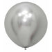Sempertex Reflex Silver 24-Inch Latex Balloons, 10 Pack