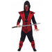 Skull Lord Ninja Red and Black Child Costume, Medium