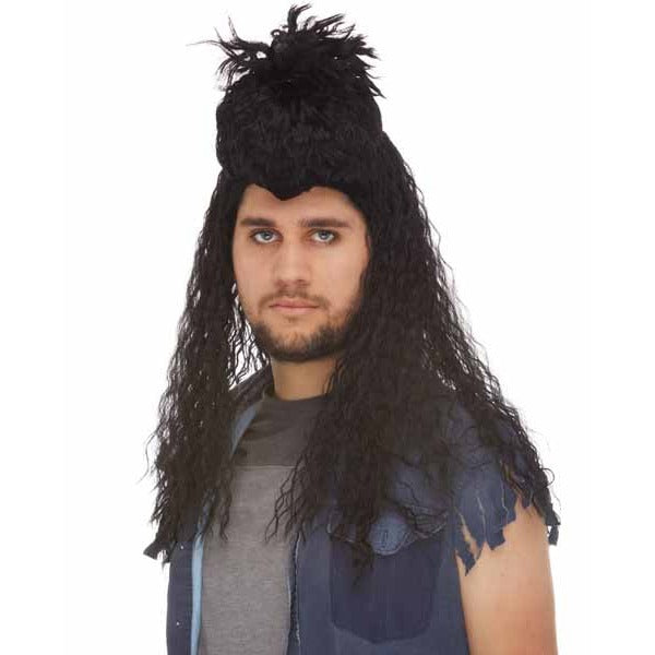 Black Hard Rock Costume Wig