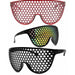 Honeycomb Grid Front Party Glasses, 12 Pairs