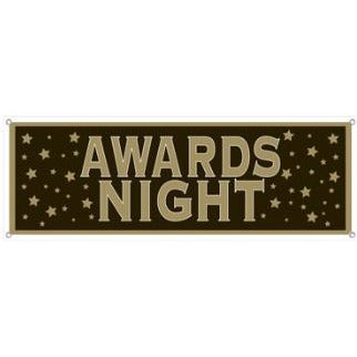 Awards Night Sign Banner, 5 ft x 21 in